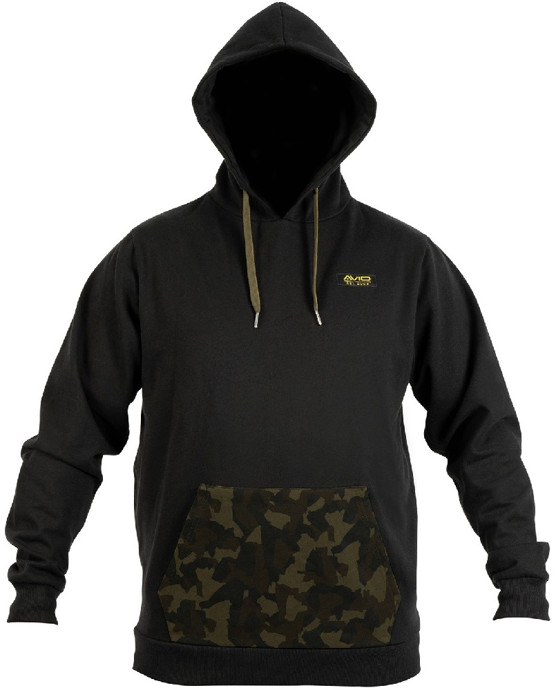 Avid carp mikina minimal hoodie black - s