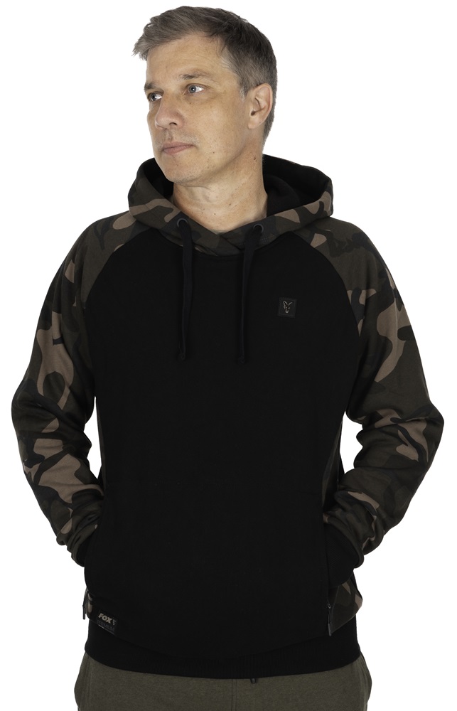 E-shop Fox mikina black/camo pullover premium 310 hoodie - m