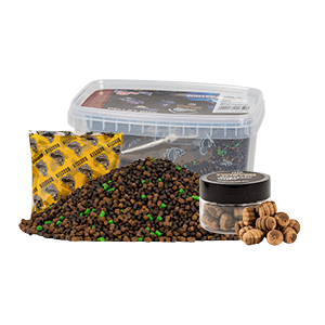 Benzar mix winter pellet box 400 g + twister nástraha + aróma sáčok - green betain