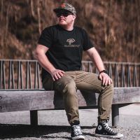 Giants Fishing Tričko Pánske Čierne Camo Logo (1)