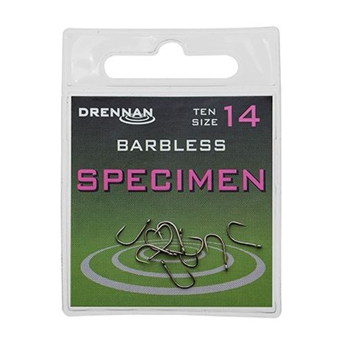 Drennan Háčiky Bez Protihrotu Specimen Barbless