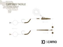 Delphin Set Kaprárskych Montáží sCAMO Total CARP Závesky a Prevleky a Obratlíky a Zarážky 10 Setov (2)