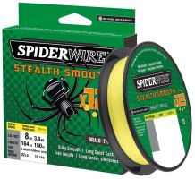Spiderwire Splietaná Šnúra Stealth Smooth 12 HI-VIS Žltá 150 m - 0,9 mm 7,5 kg