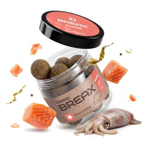 Delphin Vyvážené Boilies BreaX SeaKER Kalmar Losos 100 g