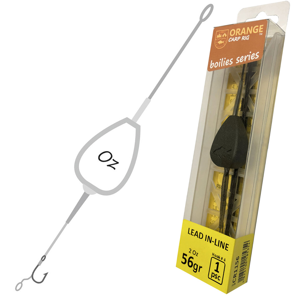 Life orange carp rig lead in-line - 85 g