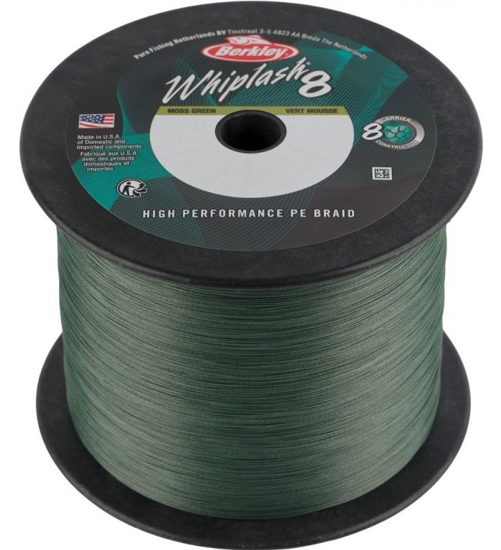 Berkley splietaná šnúra whiplash 8 green metráž - 0,12 mm 17,5 kg