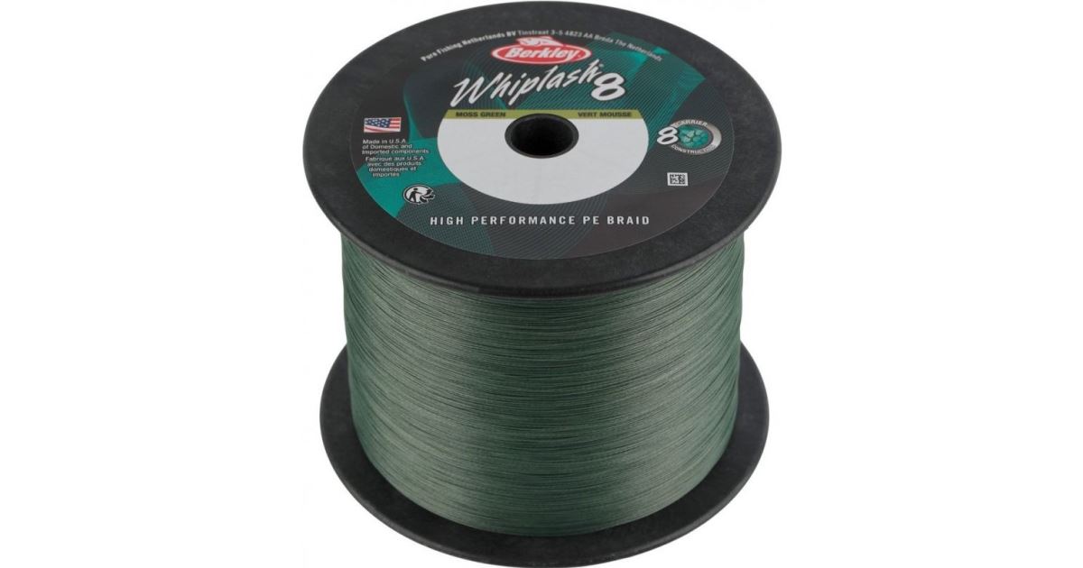 Tresse Berkley Whiplash 8 – 300 M, 0,10 Mm, Verte – Fil Tressé Pour Pêche