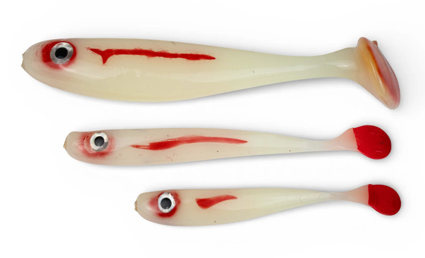 Yaccuza gumová nástraha hand made killer airbrush white ghost - 10 cm 8 g 3 ks