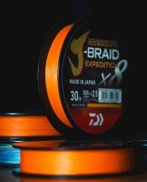 Daiwa Splietaná Šnúra J-Braid Expedition X8E Smash Orange 150 m (2)