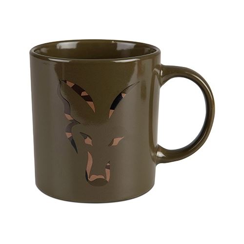 Fox Hrnček Green And Camo Head Ceramic Mug