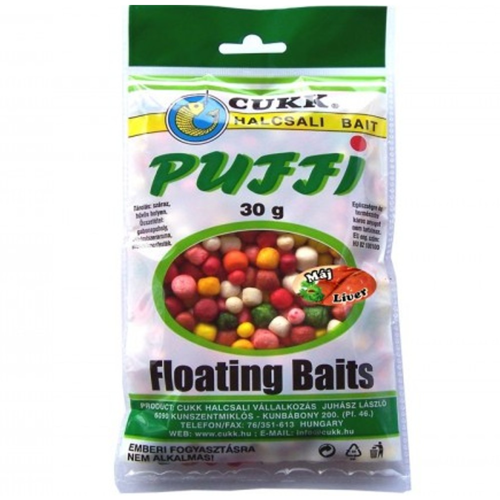 Cukk puffi mixed 30 g 4-12 mm - pečeň