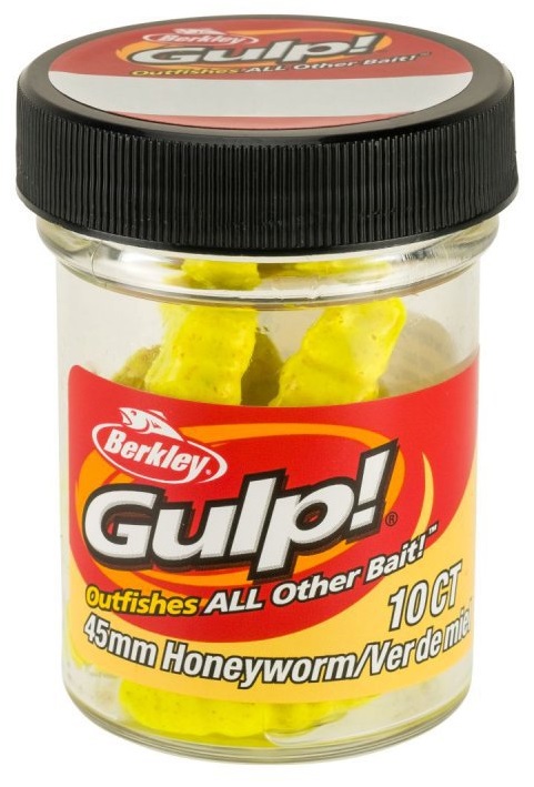 Berkley umelé nástrahy gulp honey worm-honey yellow 4,5 cm