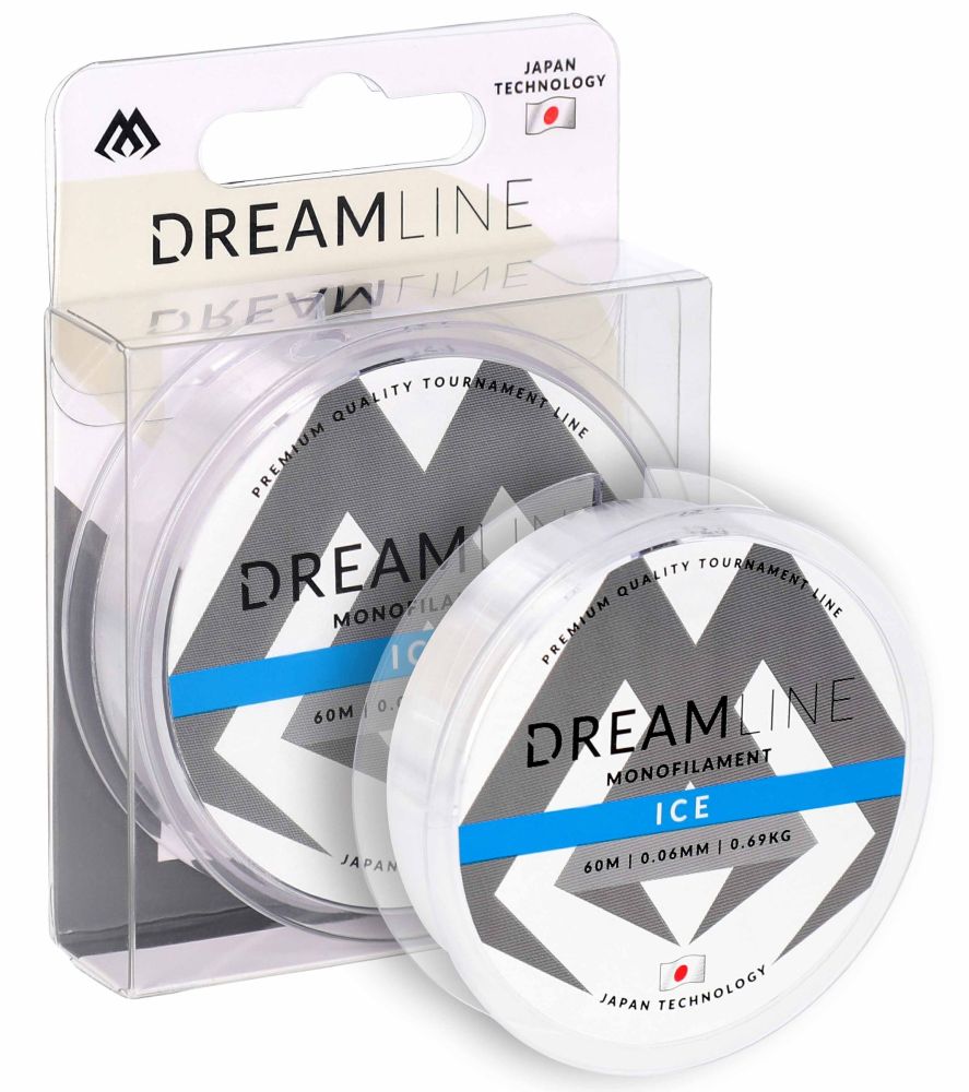 E-shop Mikado vlasec dreamline ice priehladný 60 m - 0,16 mm 3,82 kg