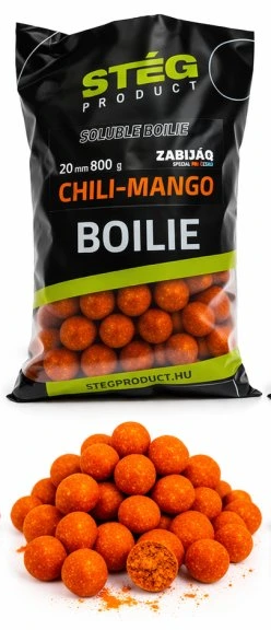 Stég rozpustné boilie zabijaq soluble boilie 800 g 20 mm - chili mango