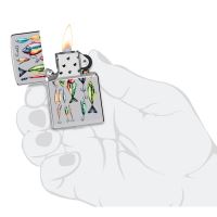 Zippo Benzínový Zapalovač Fishing Hooks Design (3)