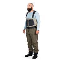 Grundéns Prsačky Men´s Boundary Zip Stockingfoot Wader Stone/Otter (2)