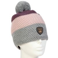Giants Fishing Zimná Čiapka Dámska Trojfarebná s Bambulkou
