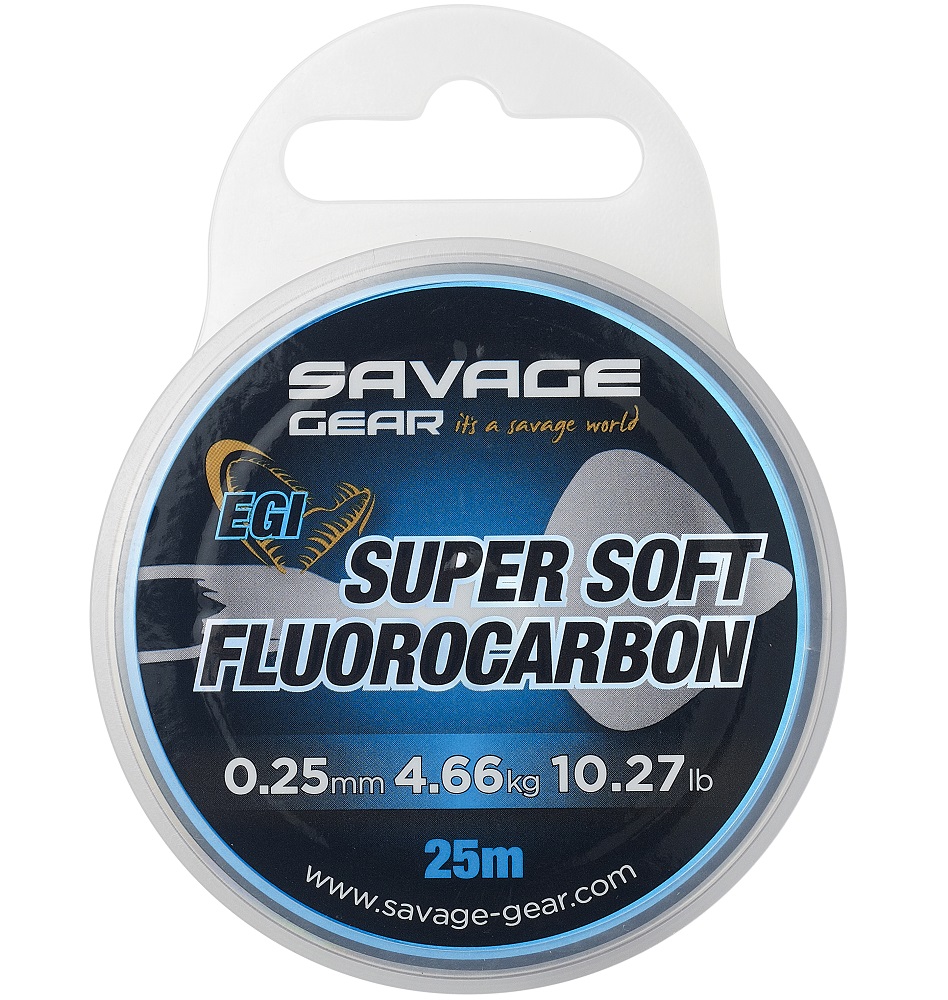 Savage gear fluorocarbon super soft egi pink 25 m - 0,29 mm 6,03 kg