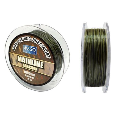 Asso Vlasec Mainline Abrasion Zeleno-Čierna 1000 m