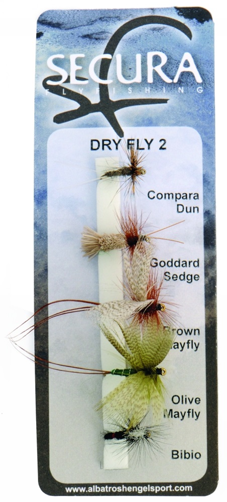 Secura flyfishing mušky dry flies 2 5 ks