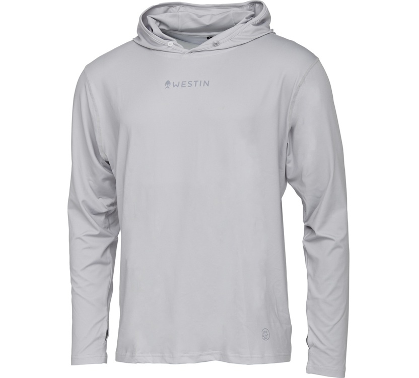 E-shop Westin tričko ledge upf hoodie mist grey - s
