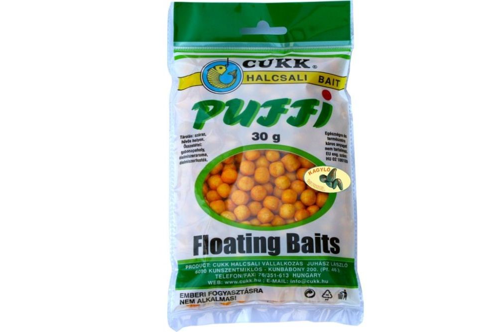 Cukk puffi small 30g 8mm - 12mm-mušľa