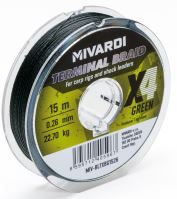 Mivardi Pletená šnúra Terminal X4 Braid Green 15 m - 0,26 mm 22,7 kg