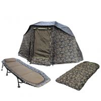 Zfish Camo Set Brolly + Lehátko + Spacák
