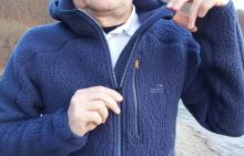 Geoff Anderson Mikina s Kapucňou Teddy Modrá (7)