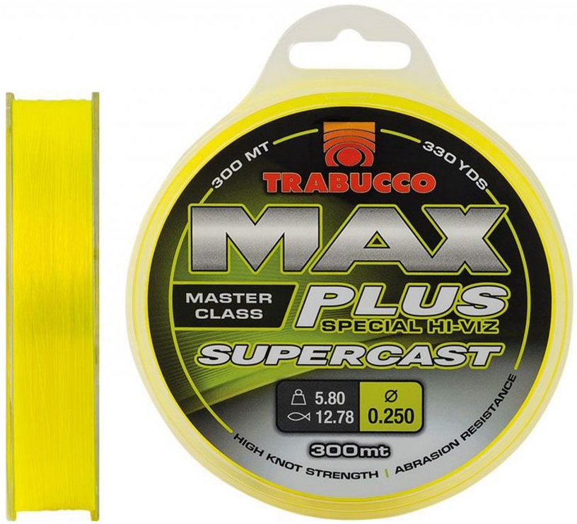 Trabucco vlasec max plus line supercast 300 m - 0,25 mm