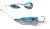 Savage Gear Blyskáč Da Bush spinnerbait Sinking Blue Silver