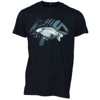 Giants Fishing Tričko Modré Rybár s Kaprom (1)