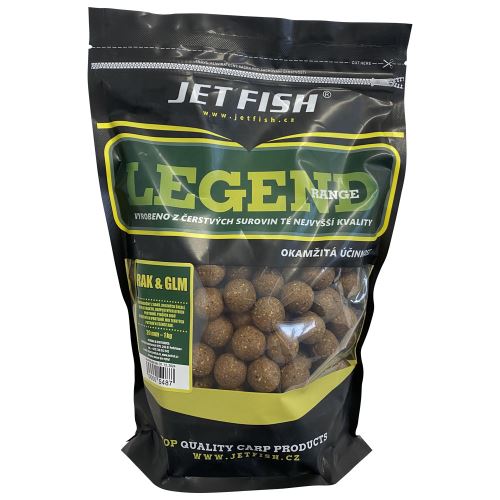 Jet Fish Boilie Legend Range Rak & GLM - 900 g 16 mm