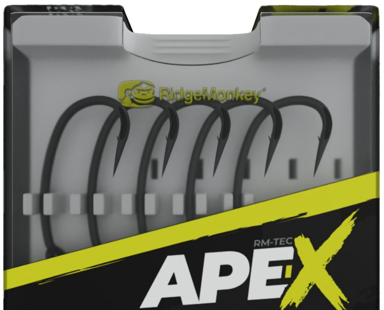 Ridgemonkey háčik ape-x medium curve 2xx barbed 10 ks - veľkosť 4