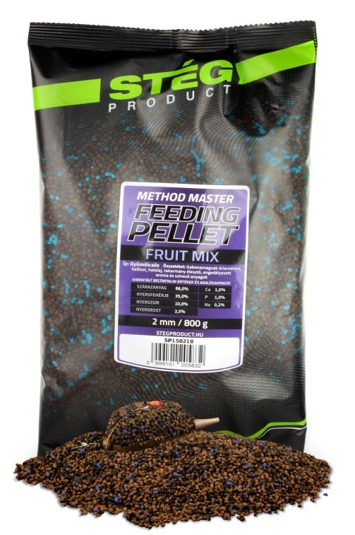 Stég pelety feeding pellet 800 g 2 mm - fruit mix