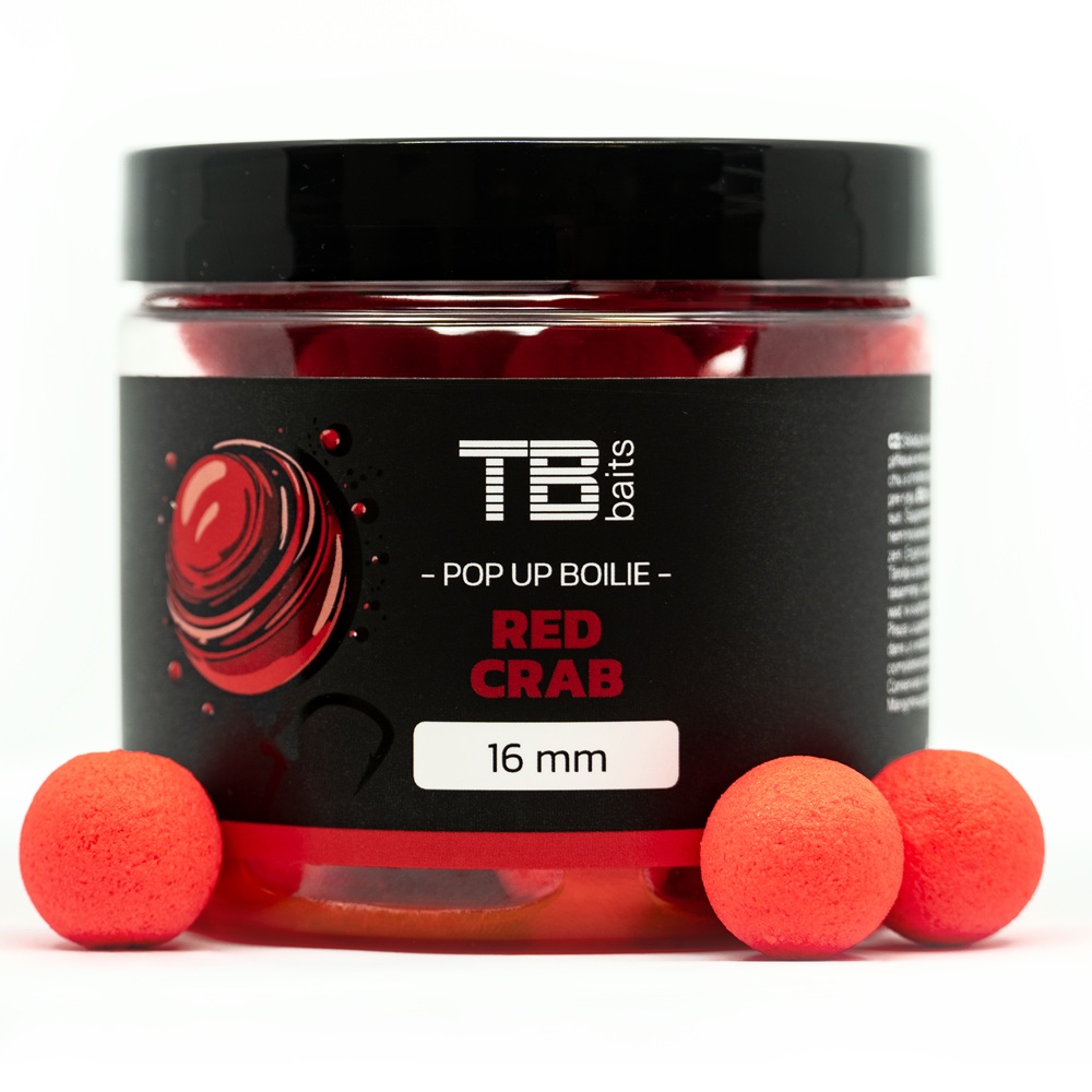 E-shop Tb baits plávajúce boilie pop-up red crab + nhdc 65 g - 16 mm