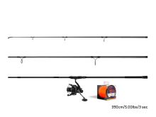 Delphin Spodový Set SPODCarp Prút 3,9 m 5 lb + Navijak Corzar 3T + Šnúra 0,14 mm (1)