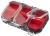 Daiwa Vodotesná Krabička Waterproof Sealed Unit Case 900 Červená - 9 Priehradok