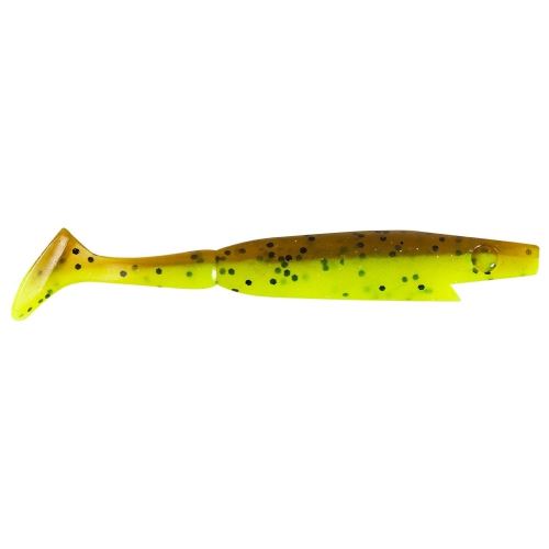 Strike Pro Gumová Nástraha Piglet Shad Brown Chartreuse - 8,5 cm 4 g