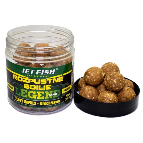 Jet Fish Rozpustné Boilie Legend Range Žltý Impuls Orech Javor 250 ml