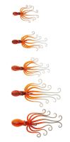 Savage Gear Gumová Nástraha 3D Octopus Orange Glow UV (2)