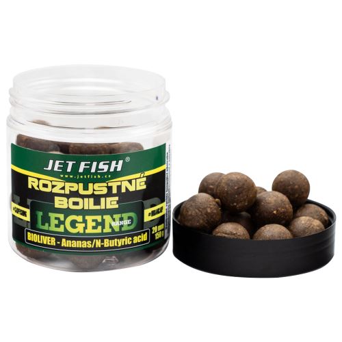 Jet Fish Rozpustné Boilie Legend Range Bioliver-Ananás/n-Butyric 250 ml - 20 mm