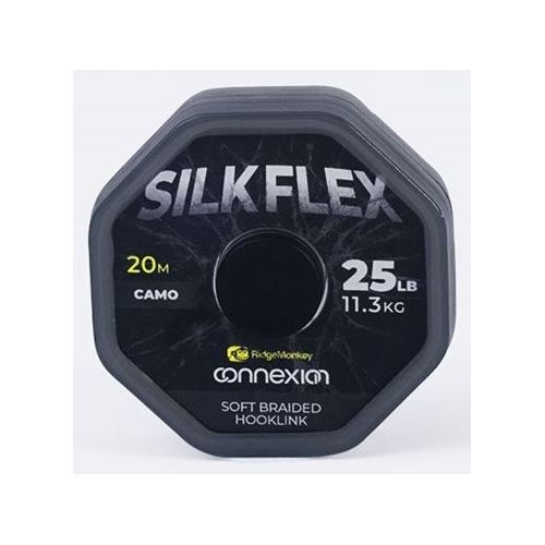 RidgeMonkey Šnúrka Connexion SilkFlex Soft Braid 20 m 25 lb
