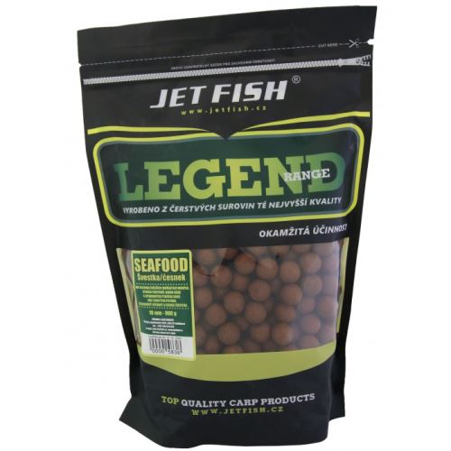 Jet Fish Boilie Legend Range Seafood Slivka Cesnak - AKCIA