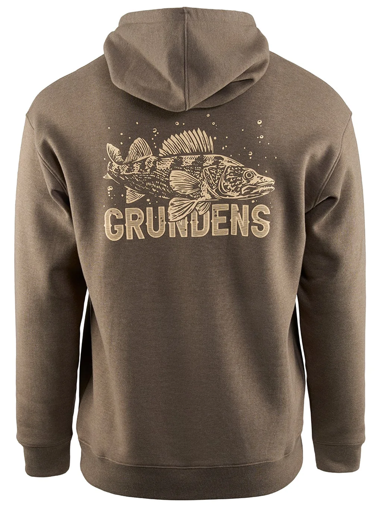 E-shop Grundéns mikina king of the lakes hoodie otter heater - m
