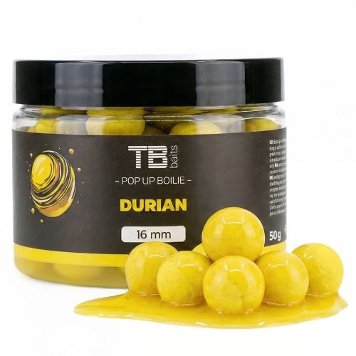 TB Baits Plávajúce Boilie Pop-Up Durian + NHDC 50 g