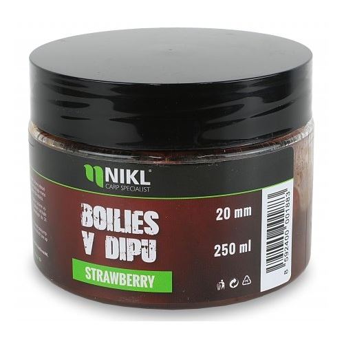 Nikl Boilies V Dipe Strawberry 250 g