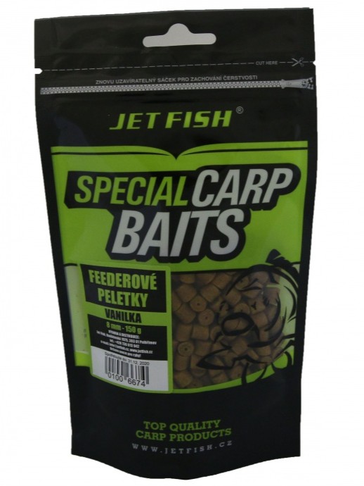 Jet fish feederové pelety 8 mm 150 g - vanikla