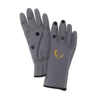 Savage Gear Rukavice Softshell Glove Grey - XL