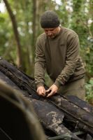 Korda Tričko s Dlhým Rukávom Patch Crewneck Dark Olive (6)